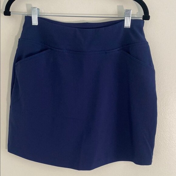 Lilly Pulitzer Luxletic UPF 50+ Luxletic 17" Monica Skort Navy Blue Size 2 - Picture 2 of 10
